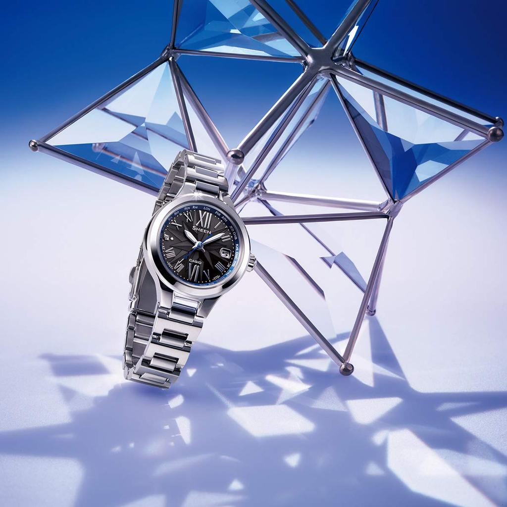 Casio Sheen Solar Watch Silver Radio-Controlled SHW-1750D-1AJF Women's