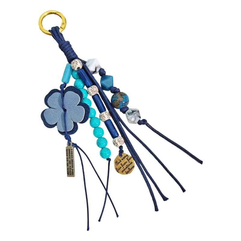 Braided Rope Keychain Bag Decorations Charms Car Keyring Trendy Bag Accessories Backpack Pendant Charm for Purse Bag