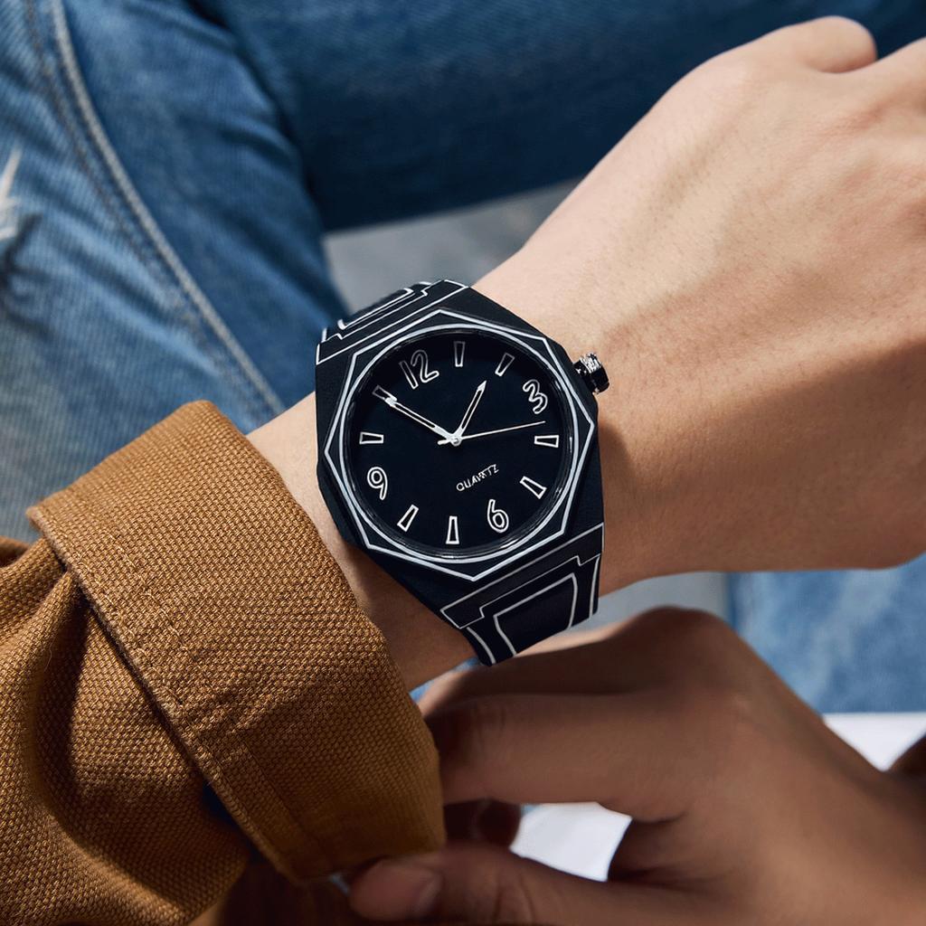 Student Animation Men'S Watch Creative, Two-Dimensional Comic Style Watch Deep Waterproof Fashion Watch