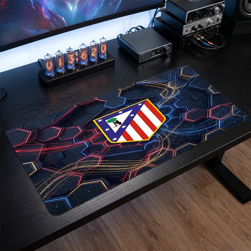 Atletico Madrid Printed Large Mouse Pad, Non Slip Soft Rubber Gaming Desk Mat for Office Laptop Computer Decor