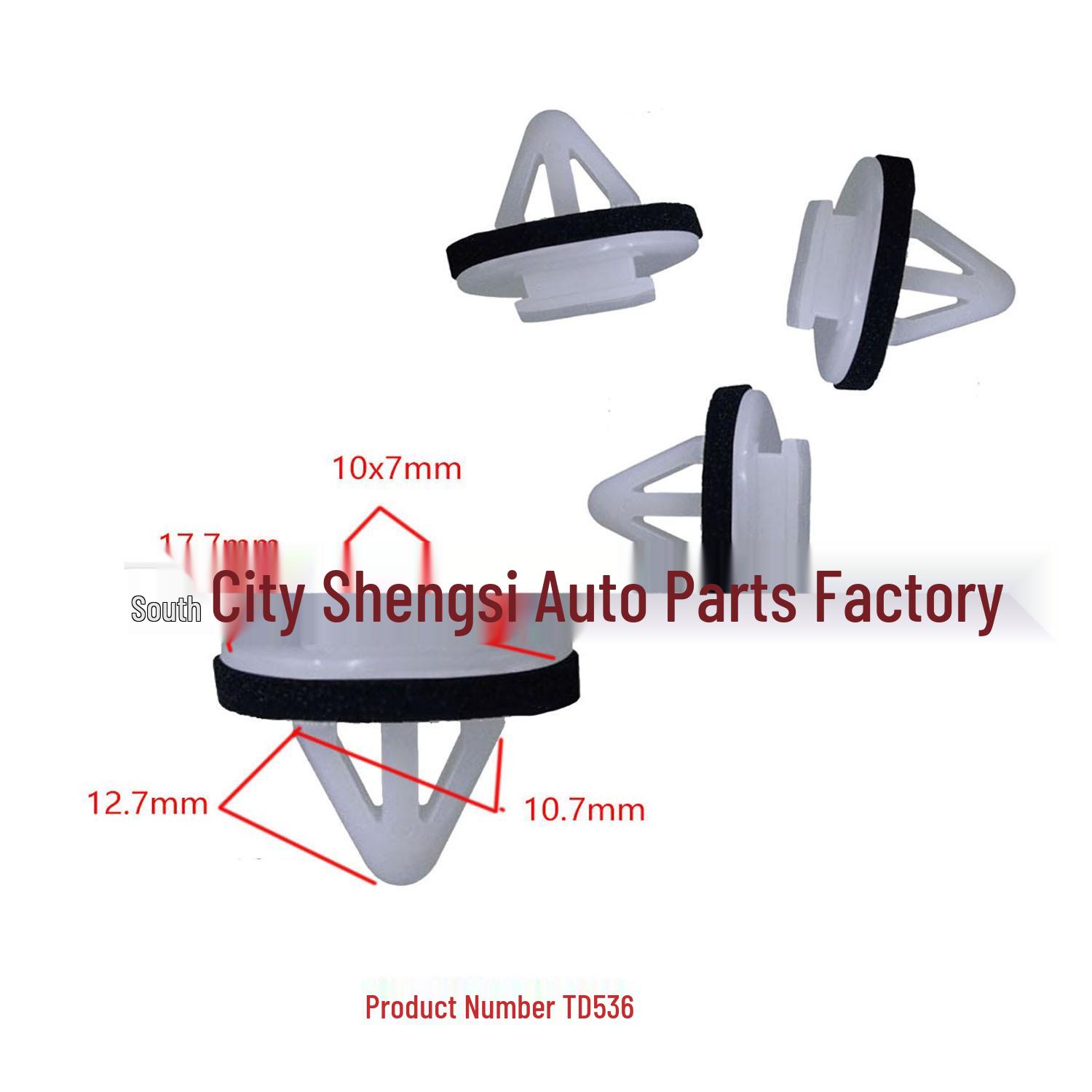 

Car Door Trim Strip with Nylon Clip and Lining Fixing Buckle for Decoration and Protection 10,000 units