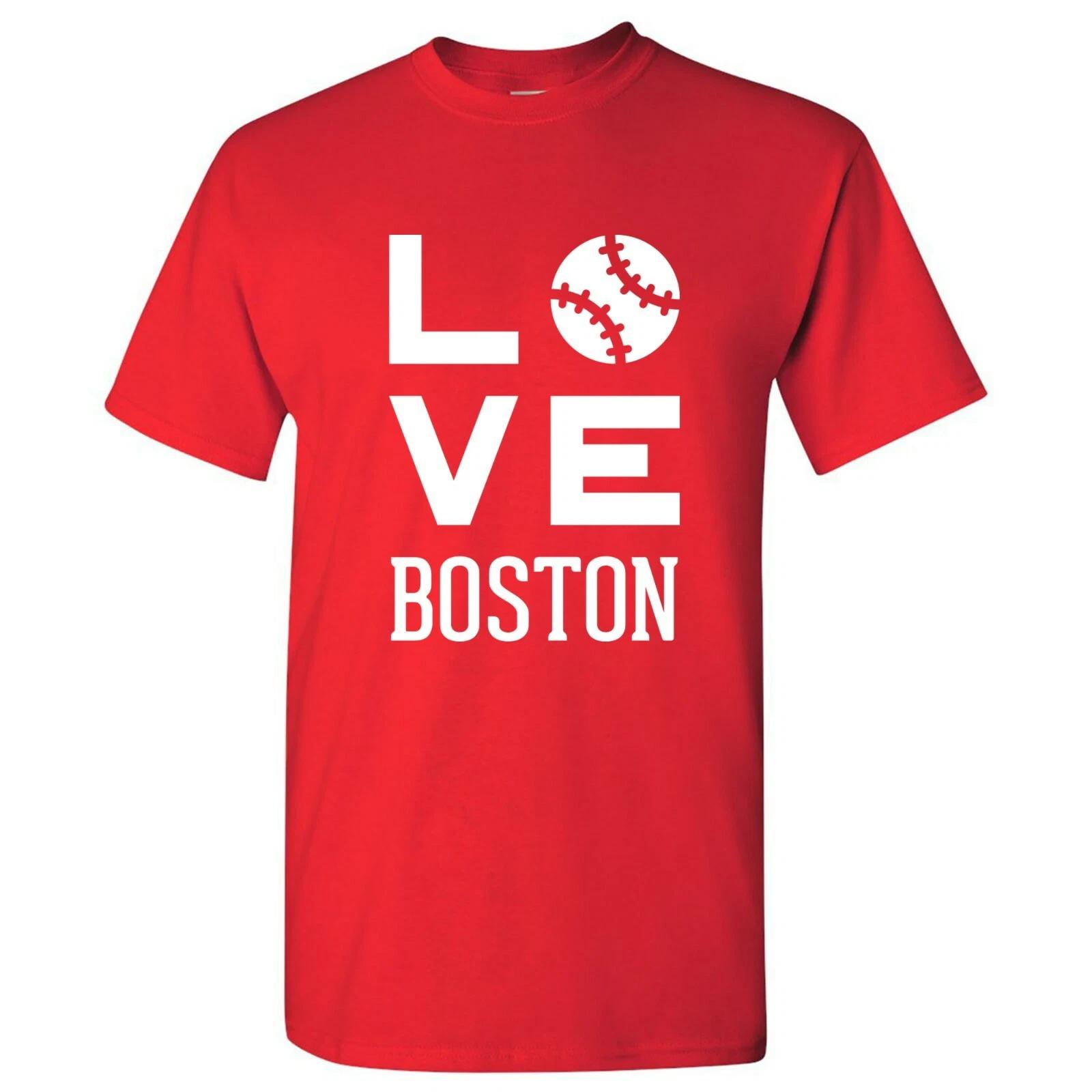 Boston Love Baseball - Hometown League Team Pride Hometown Majors T Shirt - Red 4XL
