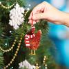 Christmas Scarf Chicken Pendant Christmas Tree Children Girl Boy Door Decoration