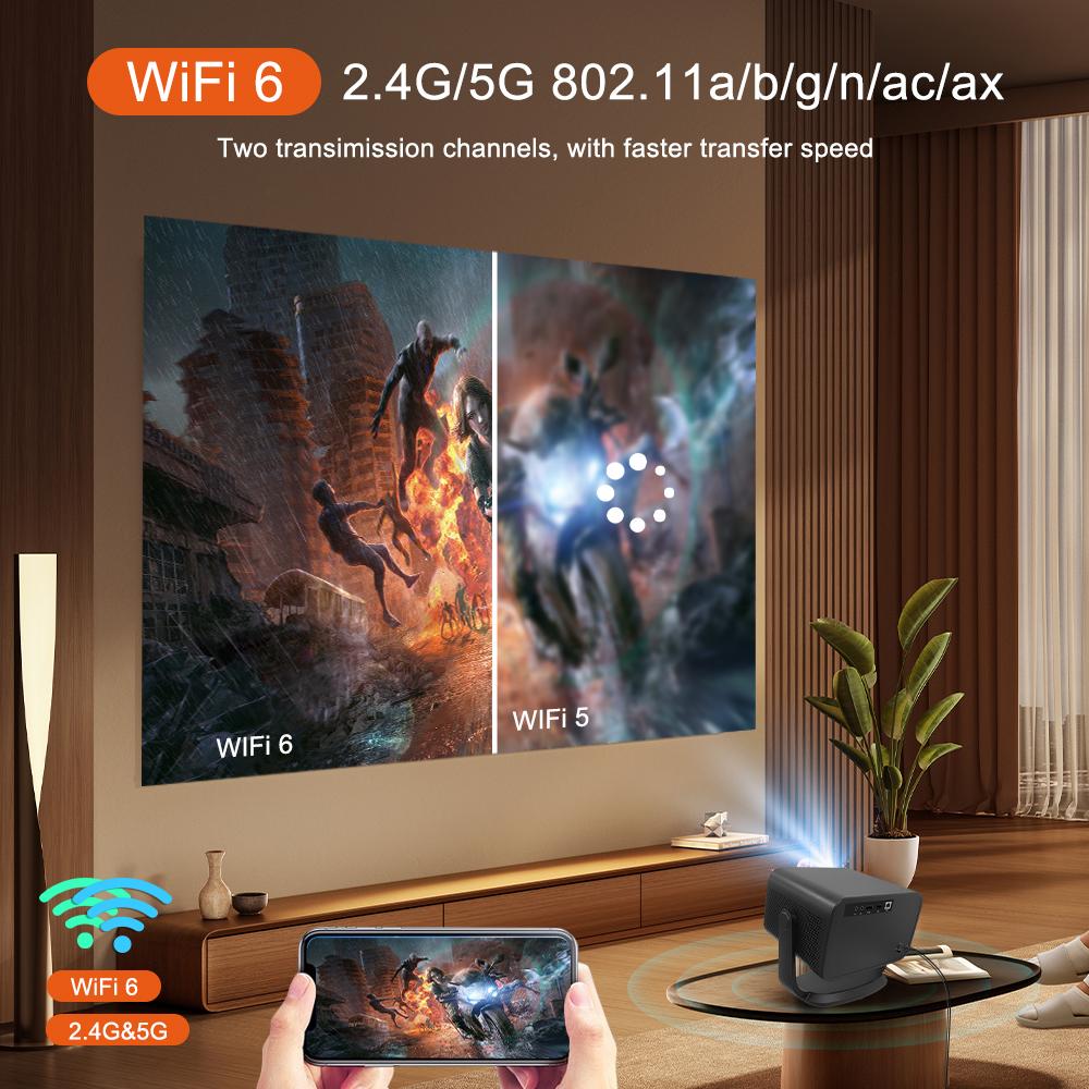 P20 Plus New Android 13 Full HD 1080P Home Theater Video Projector,2G RAM 32G ROM
