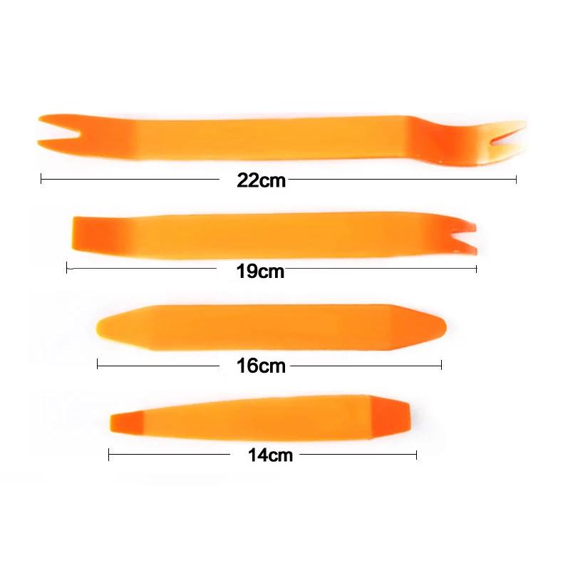 4/1 pz Clip per Portiera Auto Set di Strumenti per Smontaggio Auto Kit di Modifica Stereo DVD Strumento per la Rimozione del Pannello di Finitura in Plastica Interna Cruscotto