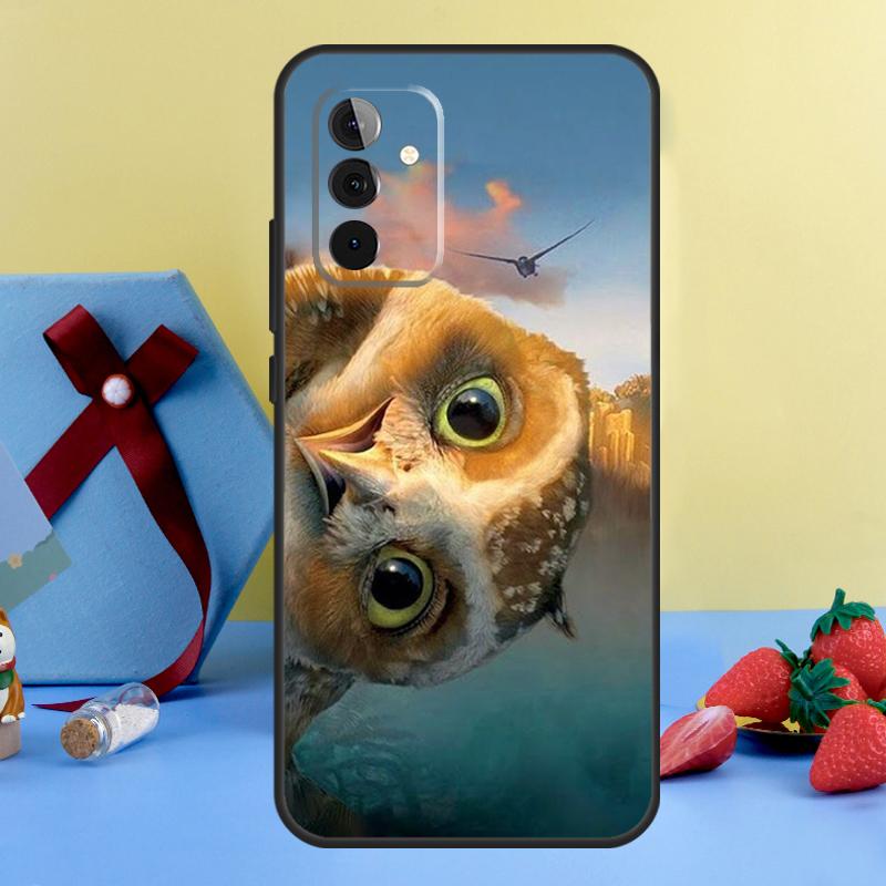 Animal Owl Case For Samsung Galaxy A52 A32 A22 A12 A14 A24 A34 A54 A53 A33 A13 A15 A25 A51 A71 Cover