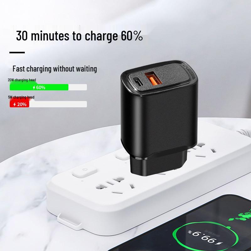 20W EU Spec CE & RoHS Certified Charger, Compatible with All Apple Fast Charging Devices
