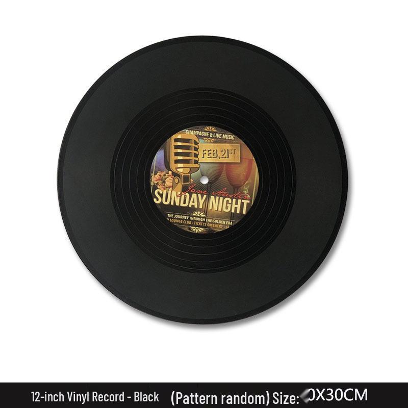 Retro vinylová deska nástěnná dekorace plakátové samolepky pro bar, kavárnu, restauraci a obchod s mléčným čajem