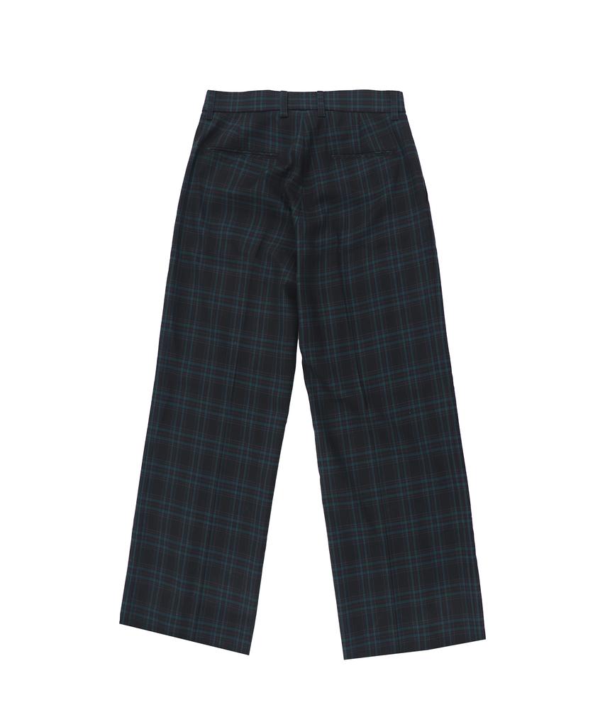 1011 GALLERY Gallery Check Pants - Black