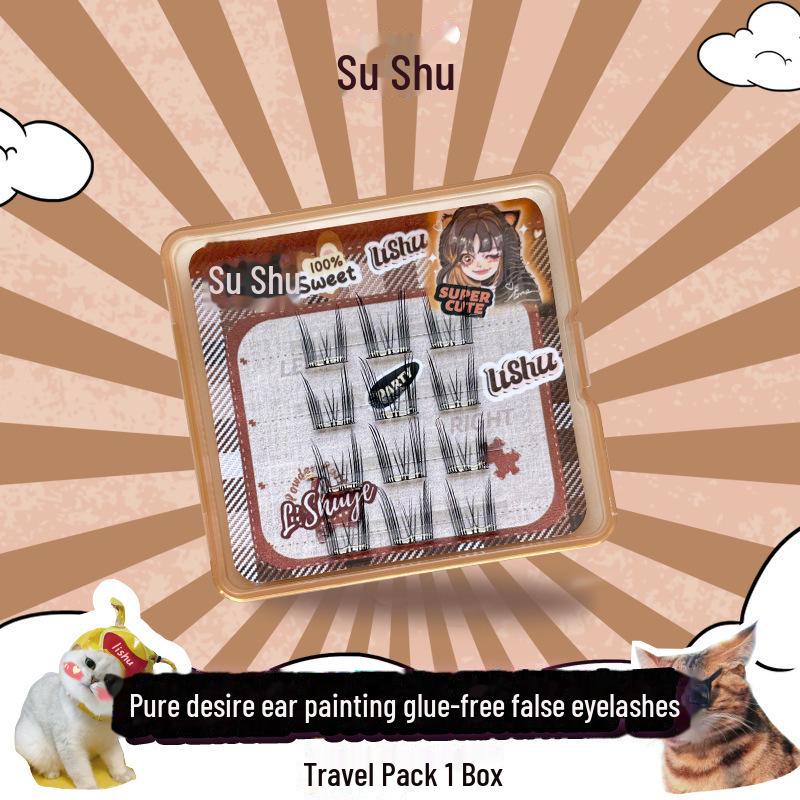 

Натуральные накладные ресницы Lishu Fairy Cat Ear — подходят для начинающих и не содержат клея