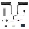 12 V Heated Handlebar Grip Set for Cold-Weather Handlebar Use with 5-Level Control, Previous-Setting Memory, 2-Clamp Structure, and Accessories