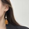 Handmade Inspiration Series Flower Pearl Fringed Earrings Earrings Elegant French Design Exquisite and Beautiful Earrings
