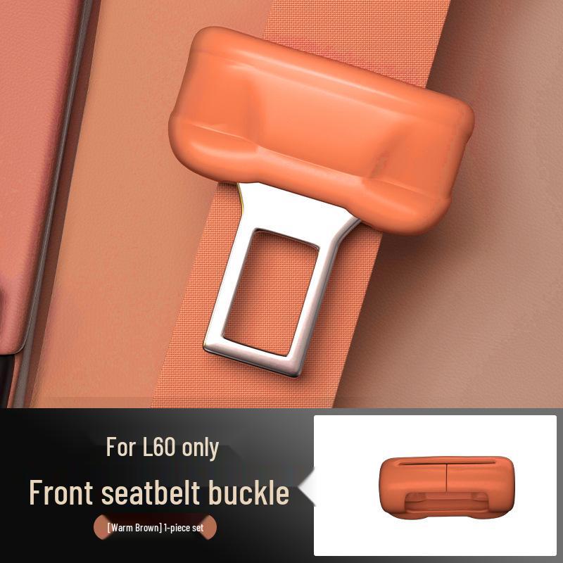Silicone Front Seatbelt Buckle Covers for Ledao L60 - Scratch-Resistant Protective Accessories