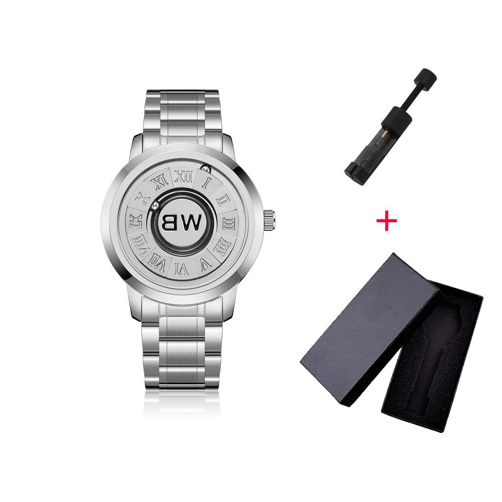 Luxury Watch Men Creative Scrolling Pointer Magnetic Force Sport Watches Men quartz Chronograph Man Clock Relogio Masculino