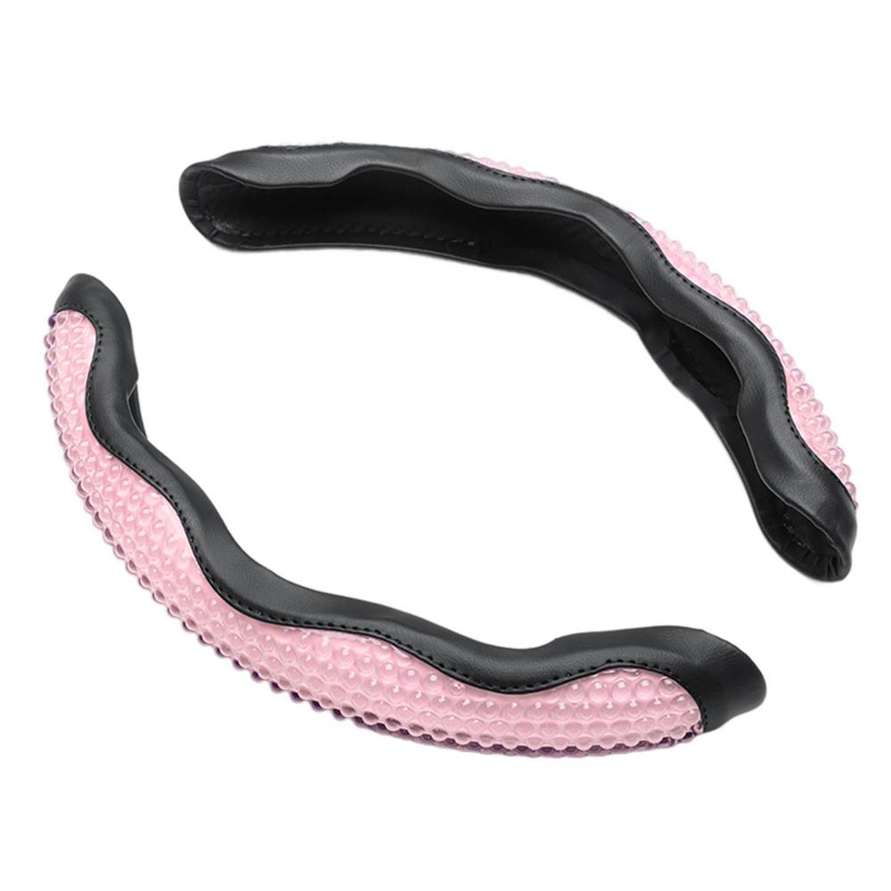 Gel Particles Steering Wheel Cover Breathable Non-Slip Steering Wheel Covers Cushion Soft Hand Pad Accessories For Car SUV Truck