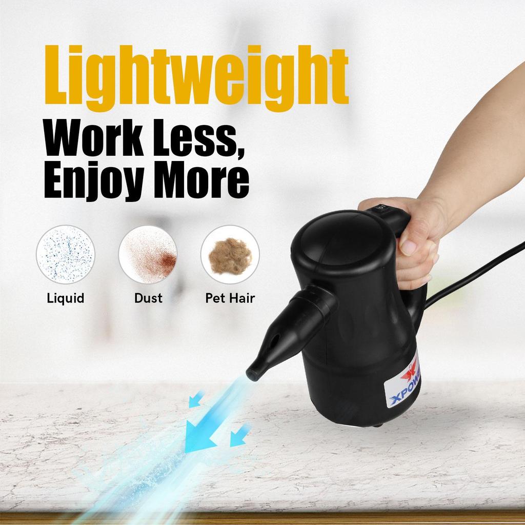 Odmuchiwacz powietrza XPOWER Multi Duster Elektryczna suszarka Pompa powietrza Dmuchawa Odkurzacze Czarny (A-2)
