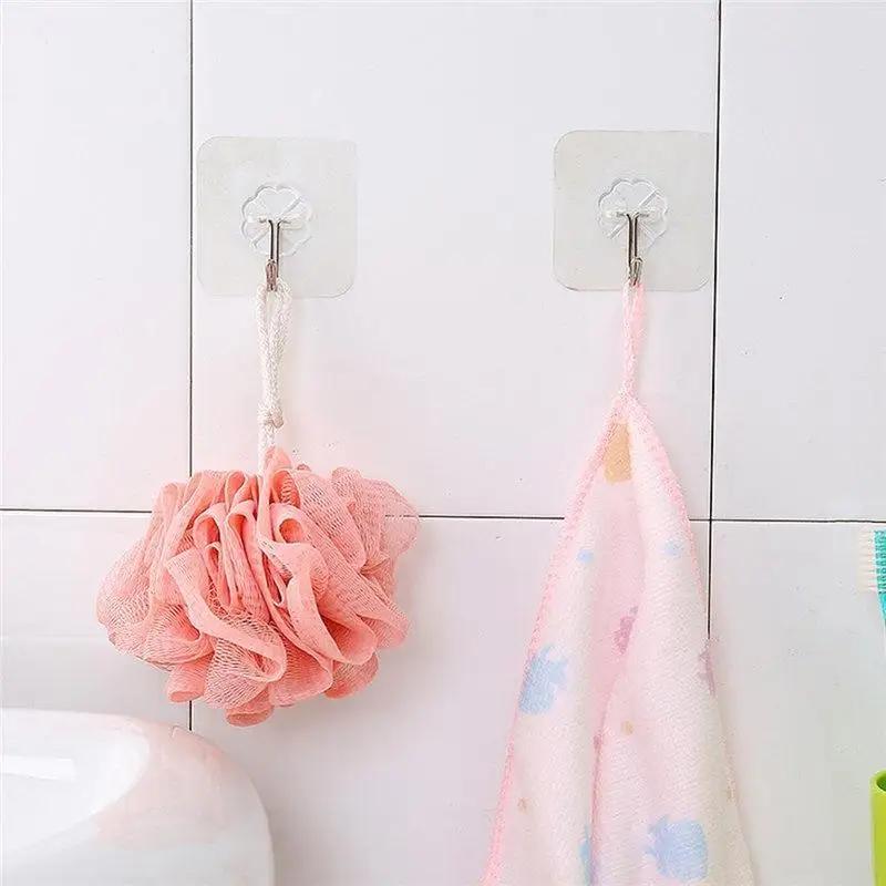 

1Pcs Wall Hooks Hanger for Kitchen Bathroom Strong Transparent Suction Cup Sucker Rustproof Towel Hooks