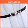 Stylish Candy Color Women's Belt Thin Decorative Waist Chain For Dresses And Sweaters