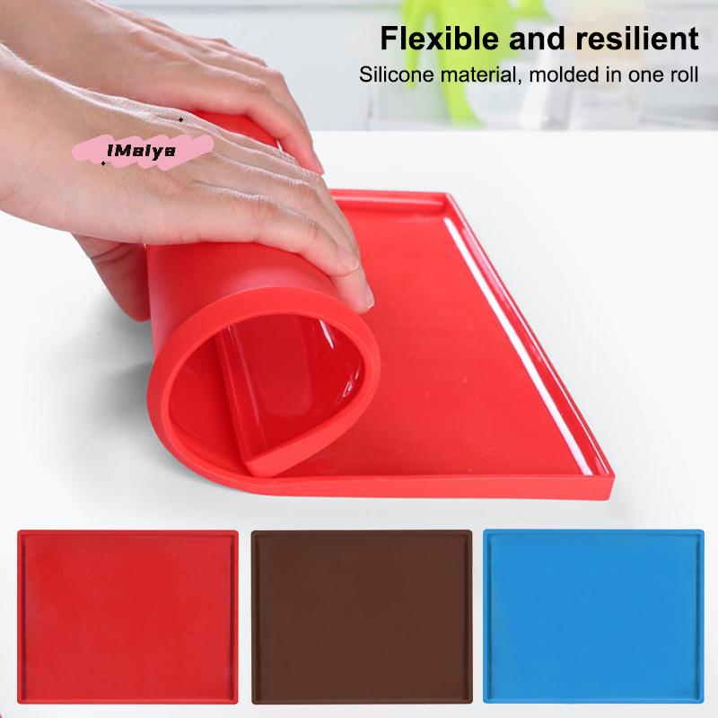 1Pcs Silicone Cake Roll Mat Multifunctional Non-stick Bakeware Tray Pan Painted Pastry Swiss Roll Baking Mold Tool