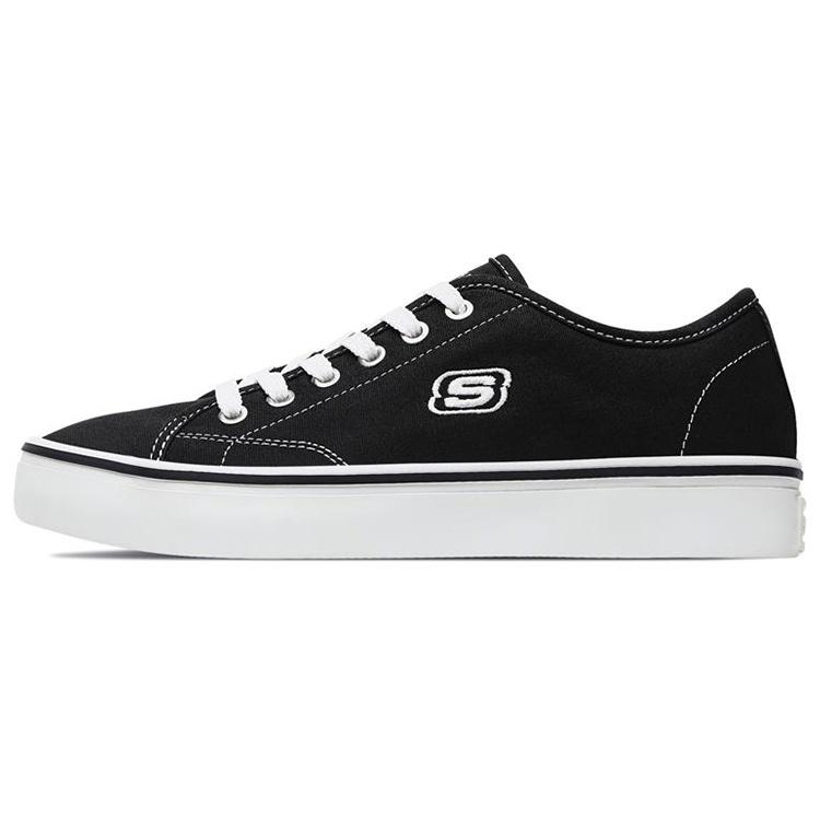 (WMNS) Skechers Cupsole 1 Low Canvas Shoes Black Women s 66666131-BLK EU 35.5