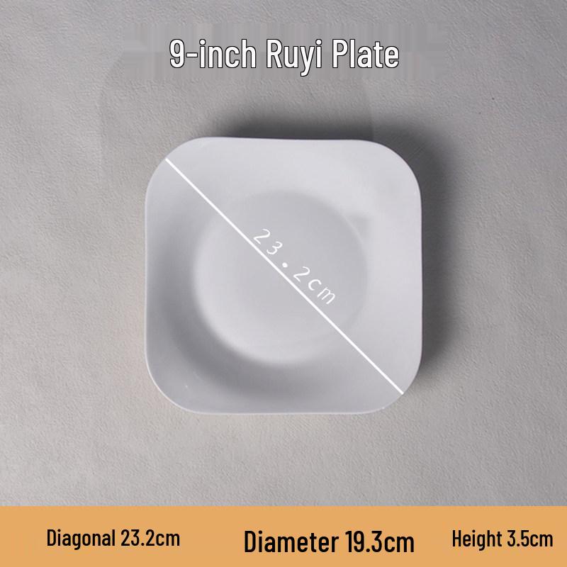 Ruyi Ceramic Square Baking and Fruit Dish Plate