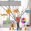 80pcs Unfinished Cutouts 8 Styles Paint Crafts Creativity Development Paint Crafts Handing Lanyards Painting Craft Wooden Decor