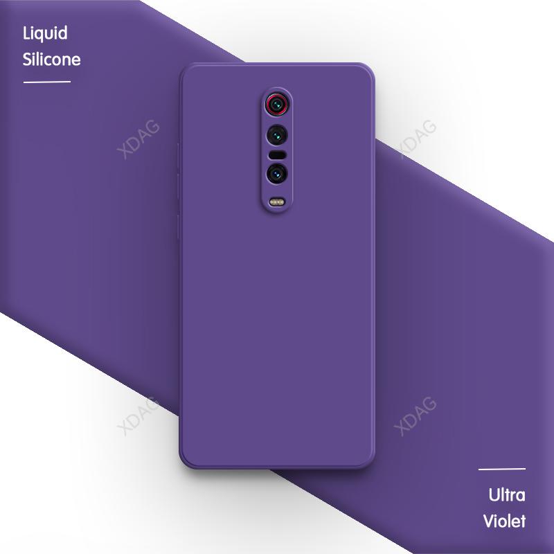 Candy Phone Case for Redmi K20 Pro Premium K20Pro Lens Protection Square Liquid Silicone Simple Soft Original Classic Back Cover
