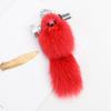 Keychain Pendant Fox Plush Doll Charm Soft Stuffed Key Holder Portable Key Organizer Backpack Bag Accessory