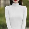 Pure Cotton Half Turtleneck Pit Sweater for Women In Autumn and Winter New Base Shirt Long-sleeved Sweater