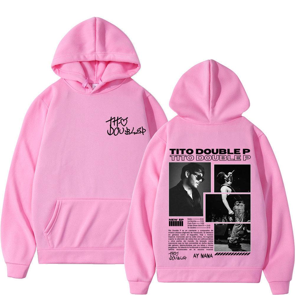 Sänger Tito Doppelalbum Tour 2025 Mode Print Grafik Hoodie Herren Oversized Langarm Oberteil Lässiger Hip-Hop Pullover Fan Geschenke