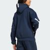 adidas Hooded Zip-Up Drop Shoulder Long Sleeve Jacket Men Jacket Ink-Blue JW4718