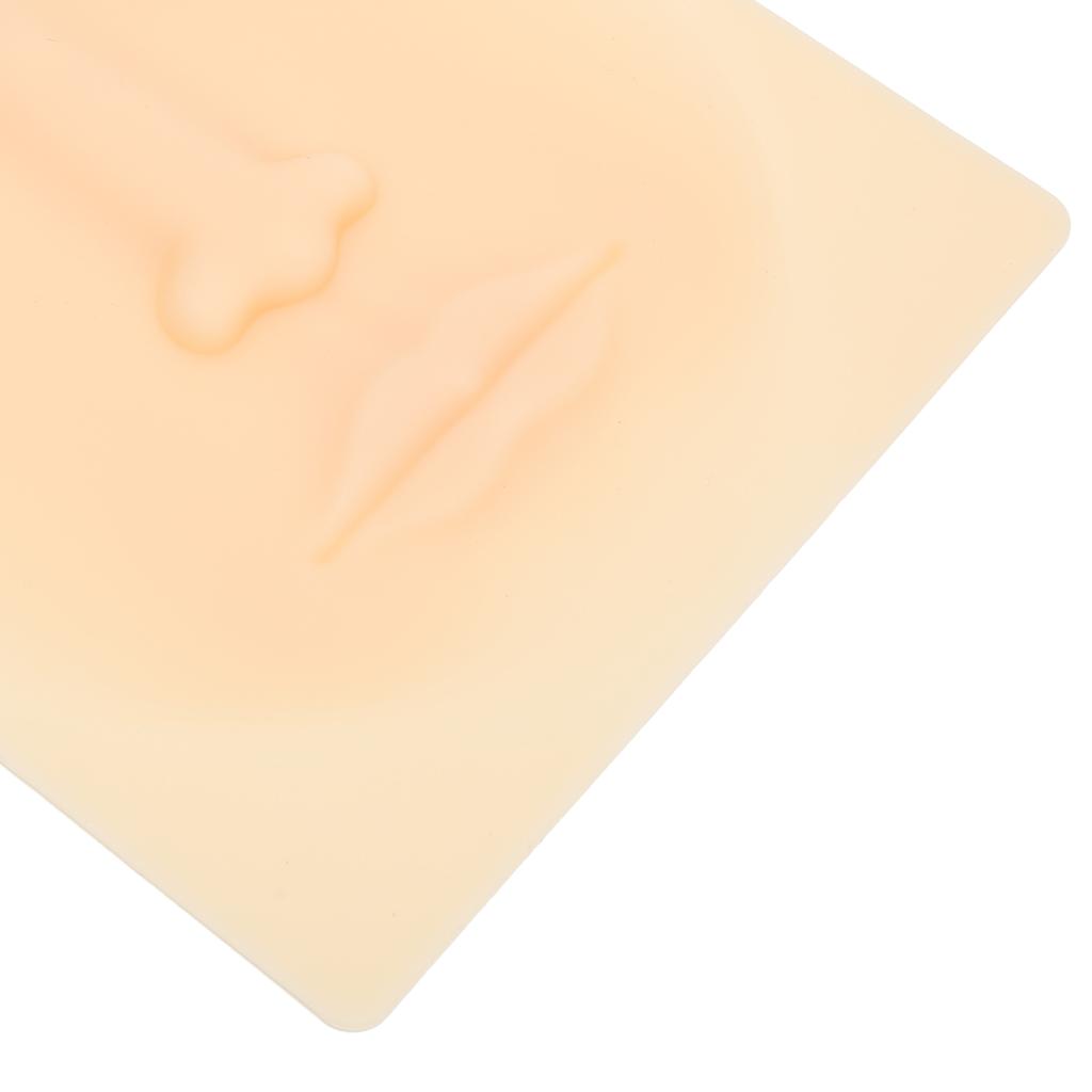 Microblading Practice Skin 4D Silicone Permanent Makeup Training Skin for Eyebrow Lip Eyeliner