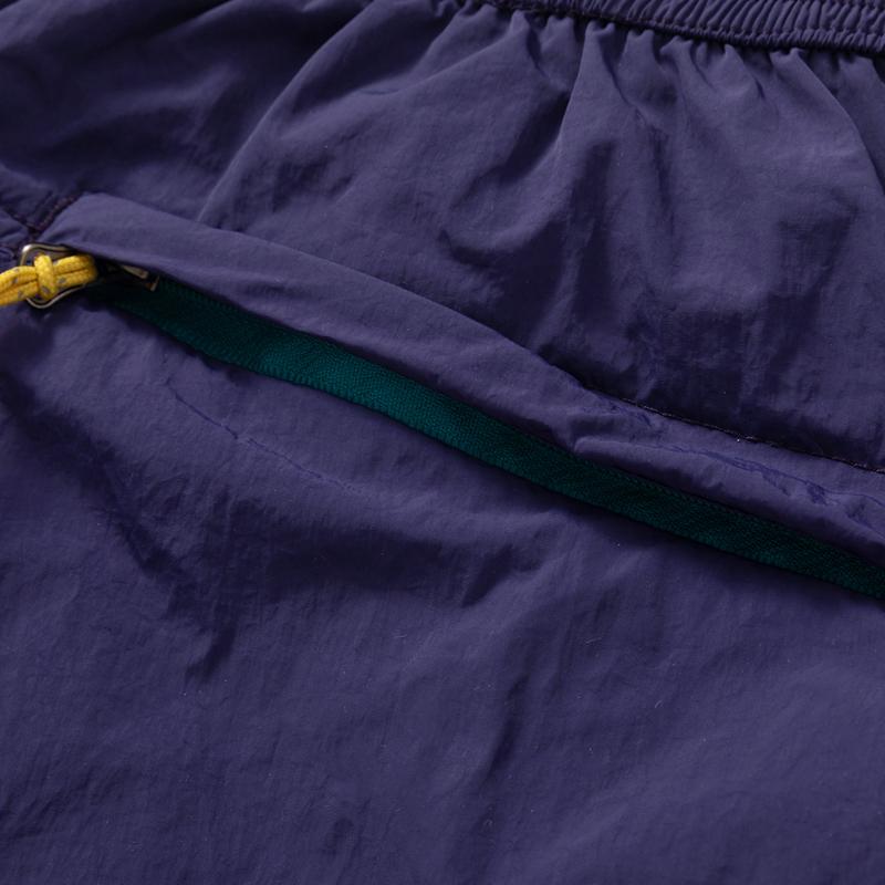 Men's Quick Dry Nylon Athletic Shorts – Elastic Waist Zipper Pocket Shorts for Outdoor Sports & Summer
