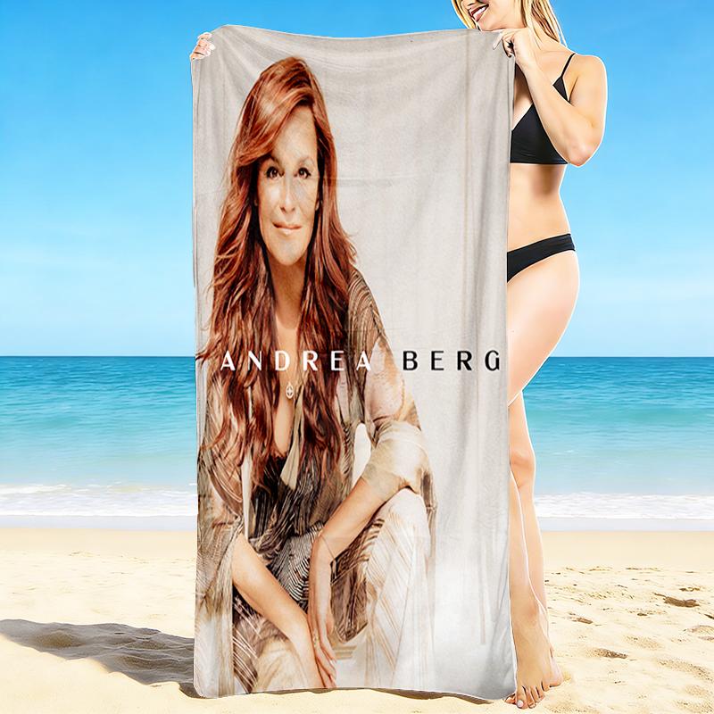 1Pc Andrea Berg'S Artistic Journey Beach Towel, Quick Dry, Multi-Use for Beach Pool Gym Yoga Home Travel, Christmas, Halloween, Xmas Gift S929597