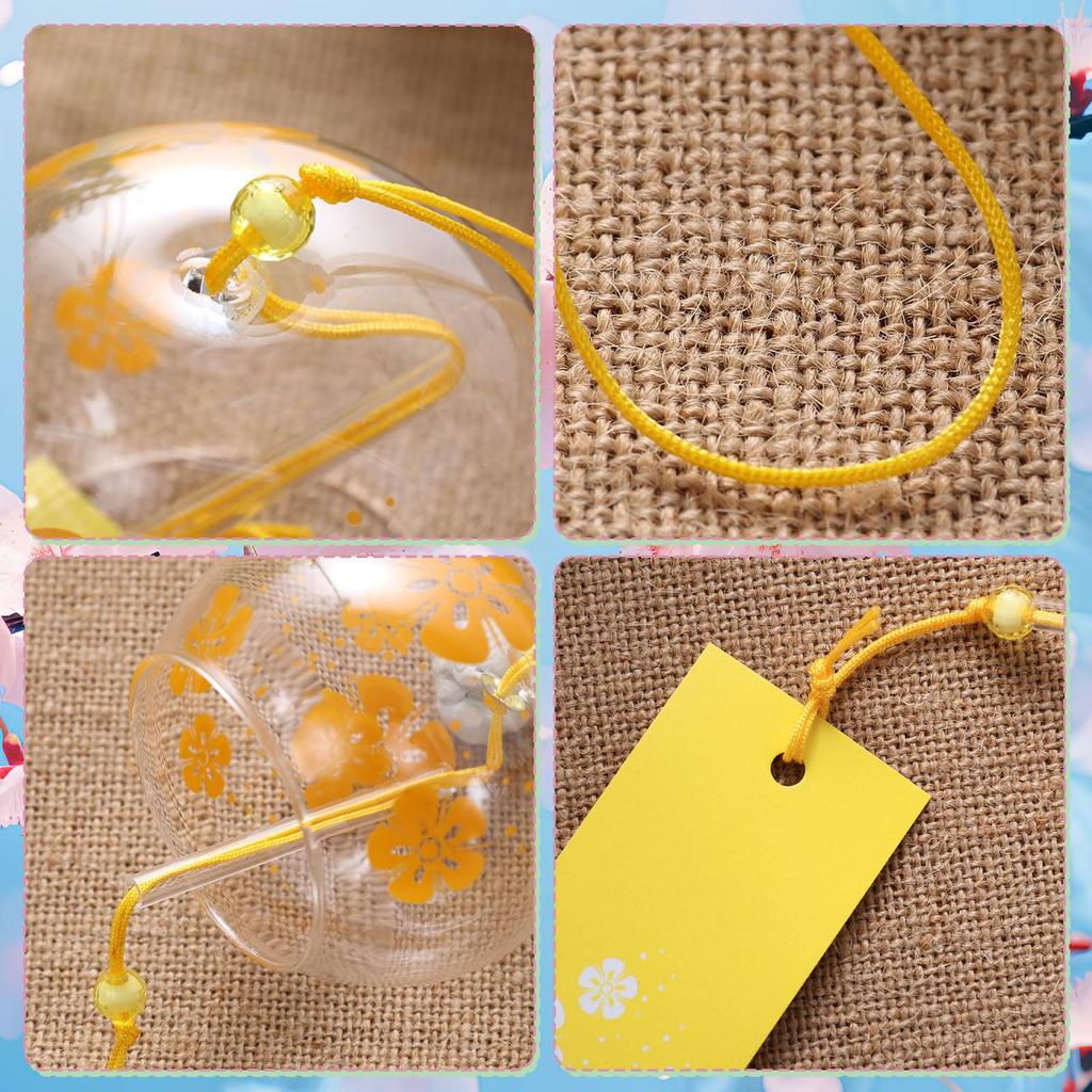 Glas Wind Dekoratives Glas Wind Genießen Sie die Kühle des japanischen Stils Wind Gutes Zuhause Kühler Sommer Klar Geschenk Blume Kirschblüte Libelle Windspiel,
