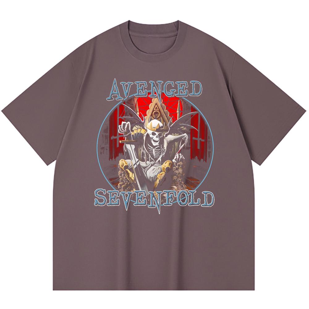 230 Gsm 100% Cotton Heavy Metal T-Shirt Rock Band Popular Music Print Unisex Heavy Cotton T Shirt