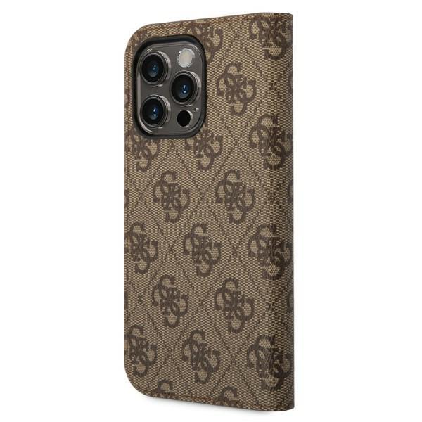 Guess Gubkp14Xhg4Shw Iphone 14 Pro Max6,7 Brun/Brown Bok 4G Vintage Gull Logo
