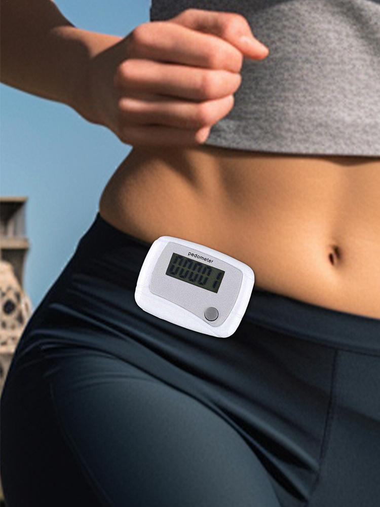 Digital LCD Calorie Counter Mile Counting For Walking Daily Target Monitor Pedometer For Senior Travel Hiking Outdoor Swimming