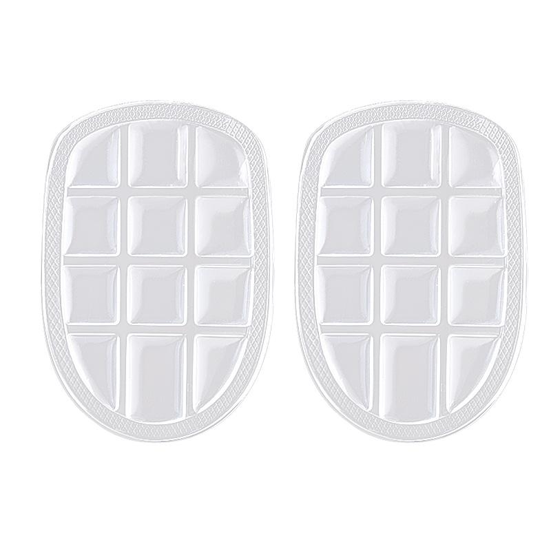 Гелевая накладка на пятку Клетчатая массажная стелька Мягкая Самоклеящаяся Нескользящая Амортизирующая Половина размера Невидимый комфорт