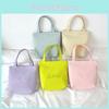 Nylon Letter Print Handheld Purse With Zipper For Daily Casual Use