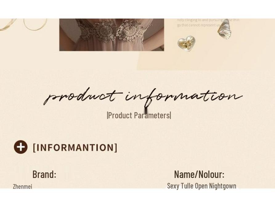 Women's Summer Transparent Lace Pajamas - Sexy Hollowed-Out, Backless Camisole Nightgown