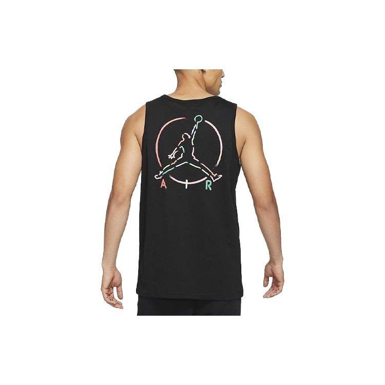 Jordan Jumpman Air Tank Tops Men's Black Crew Neck Moderate Straight Fit DB1552-010