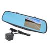 4.3 Inch Mirror Dash Cam 1080P HD Dual Lens Anti Glare Parking Monitor Smart Rearview Mirror Camera