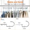 Teleskopické prostorově úsporné věšáky Otočný hák o 360 stupňů Nerezový organizér do skříně Protiskluzový Všestranný závěsný úložný regál