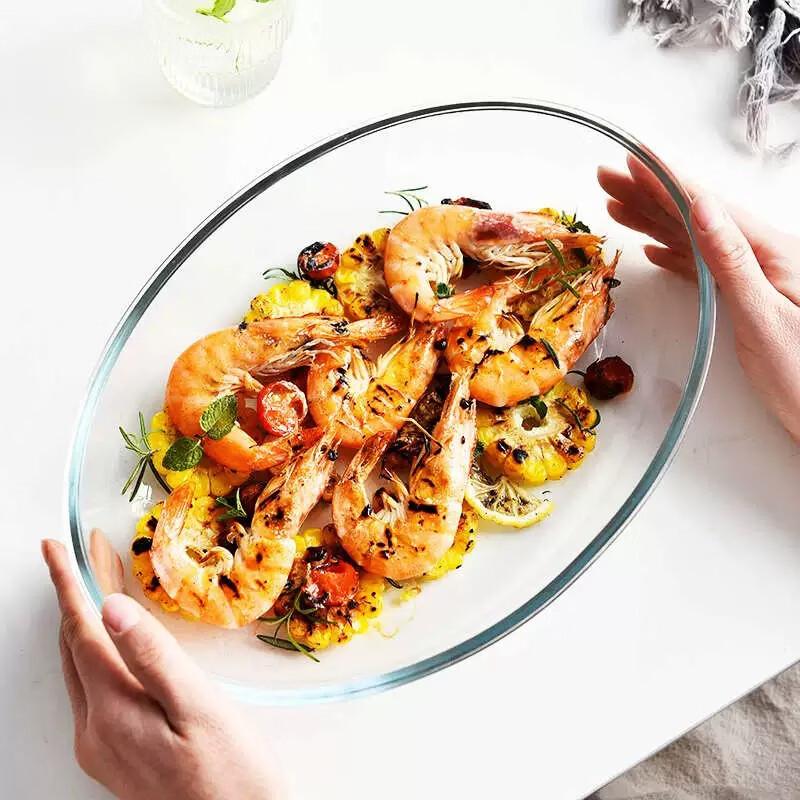 

ZISIZ High Borosilicate Glass Roasting & Serving Dish
