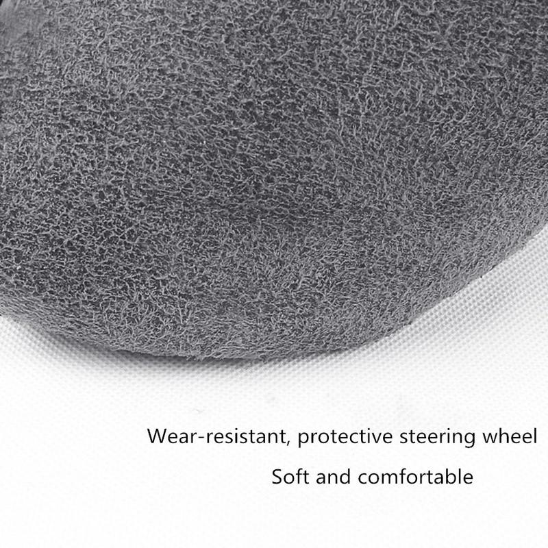 DIY  made paragraph  leather Car Steering Wheel Wrap Cover For Toyota CHR C-HR 2017 2018 Car accessories