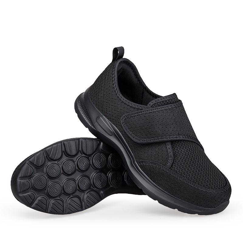 Four Seasons Damen Übergröße Leichte Atmungsaktive Walking-Schuhe – Extra Weite Weiche Sohle für Senioren