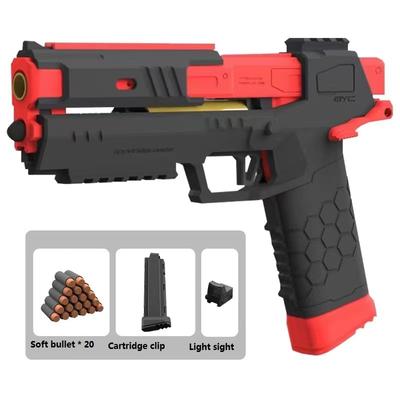 Children Pull Down Handguns Toy Guns Pistol Shell Throwing Firing Blowback Soft Bullet Gun Weapon Child Toy Boys Birthday Gift