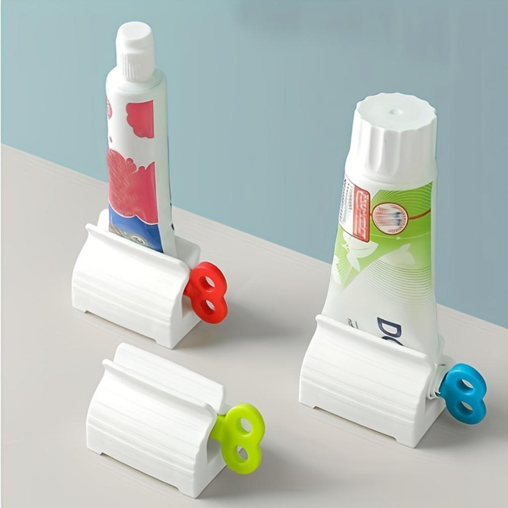Home Toothpaste Dispenser Squeezer Bathroom Accessories Toothpaste Rack Organizer Hair Dye Cosmetics Creative Squeezer No Waste