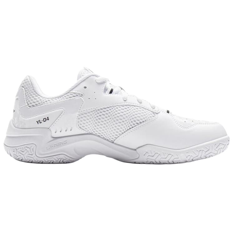 Li Ning Abrasion Resistant Breathable Low Top Badminton Shoes Unisex White AYTV015-4